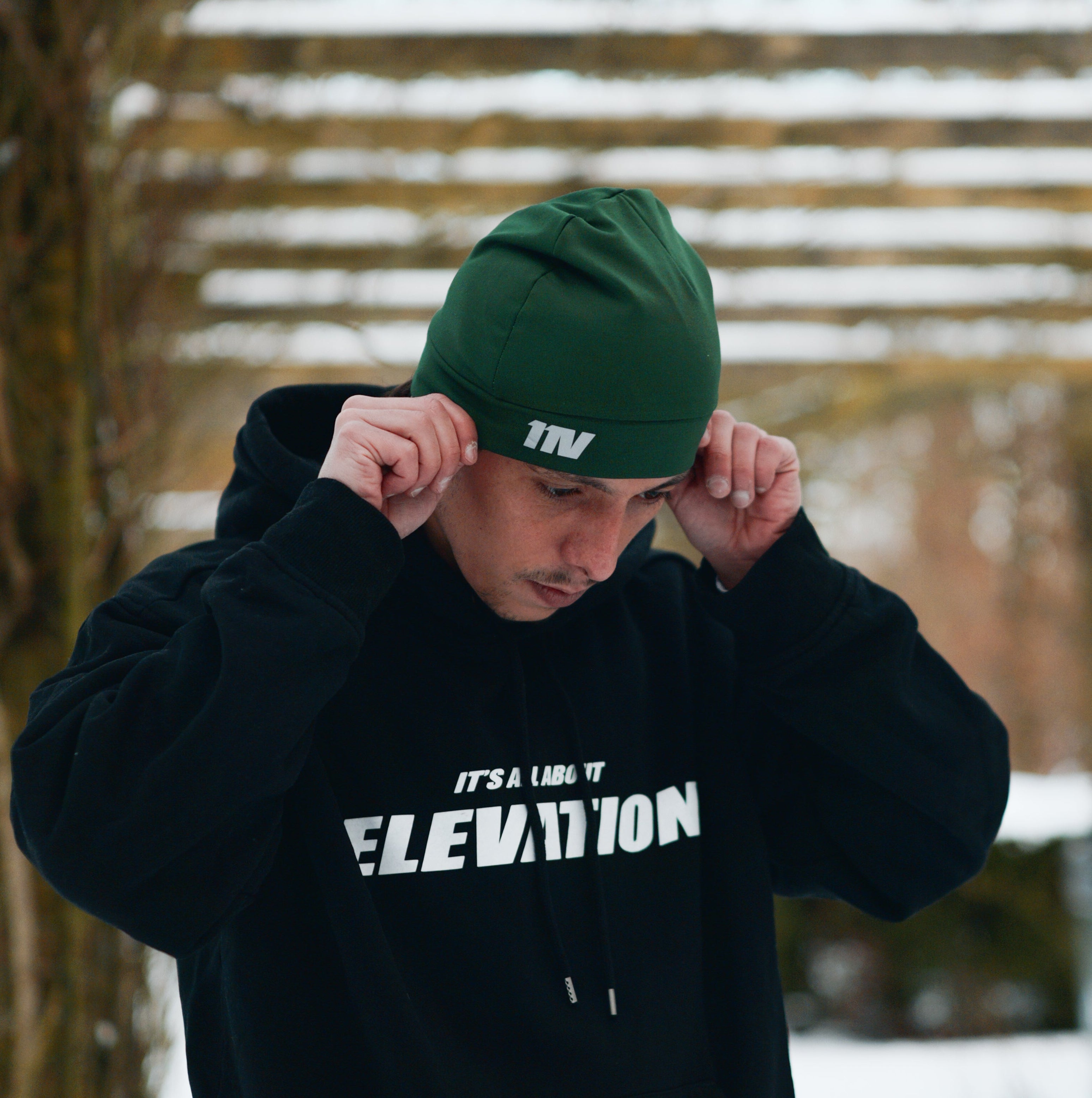 Elevation Skullcap Reflective Green